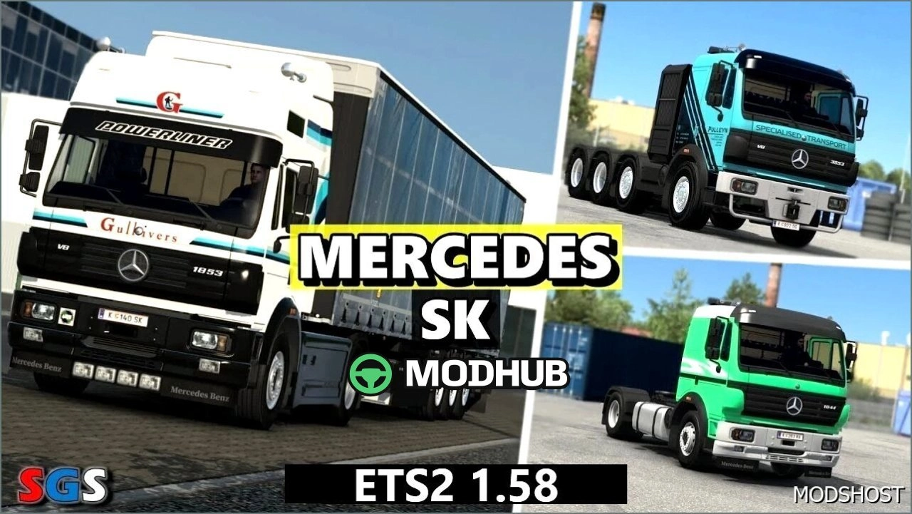Вантажівка Mercedes Benz SK 1.58 для Euro Truck Simulator 2