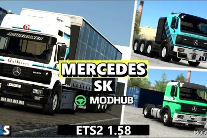 Truck Mercedes Benz SK 1.58 for Euro Truck Simulator 2