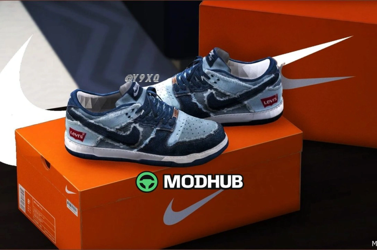 Мод Nike Dunk Lows для GTA 5