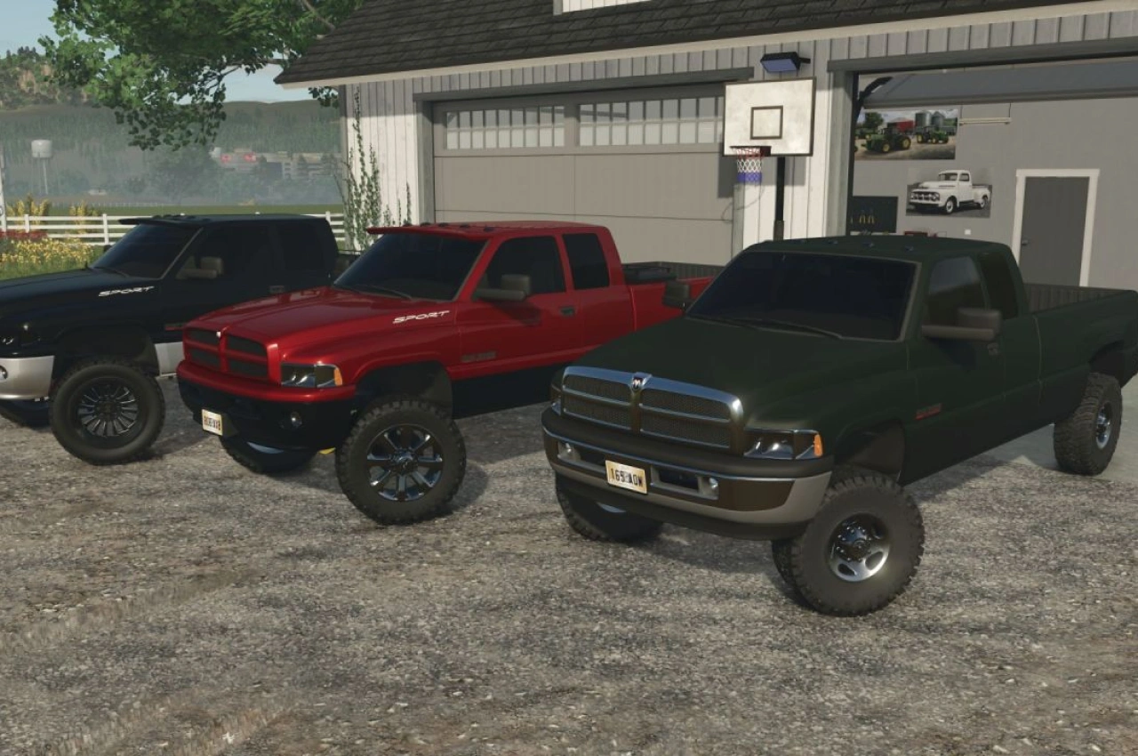 Пікап Dodge Ram 2500 1999 року для Farming Simulator 25