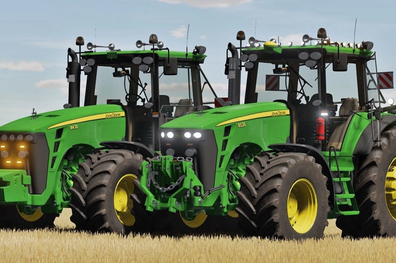Трактор John Deere 8030 Series (IC) для Farming Simulator 25