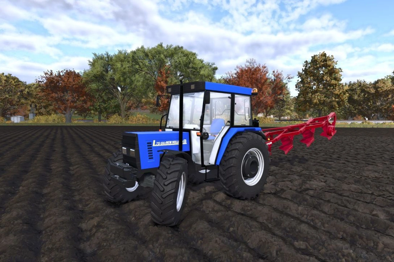 Трактор New Holland 75-56 для Farming Simulator 25