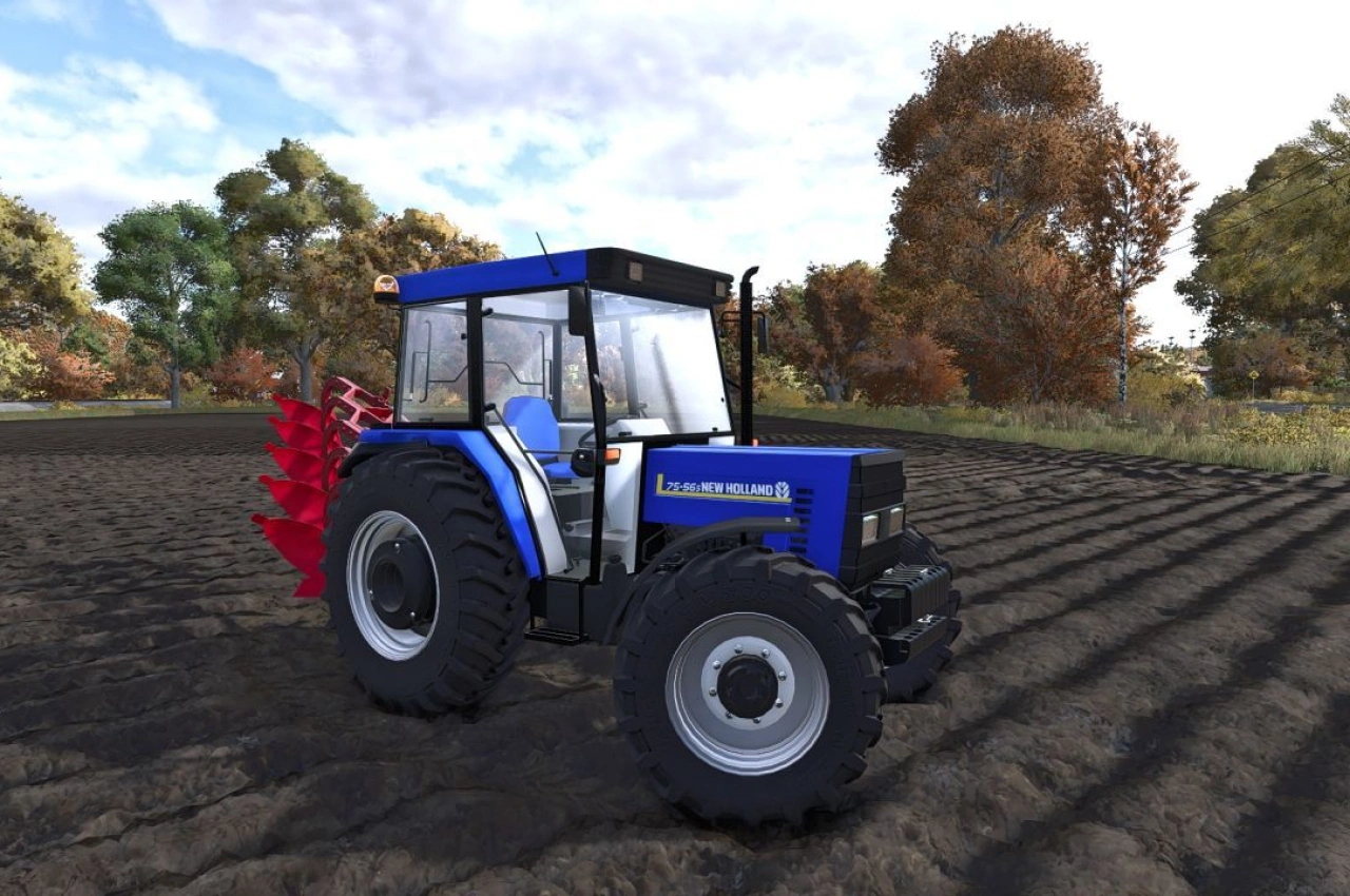 Трактор New Holland 75-56 для Farming Simulator 25