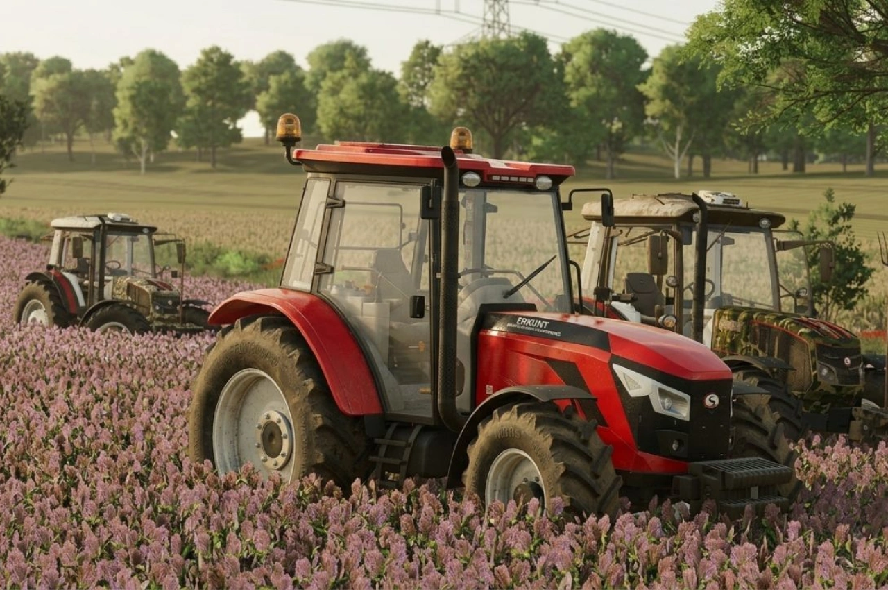 Трактор Erkunt Kuvvet 130 для Farming Simulator 25