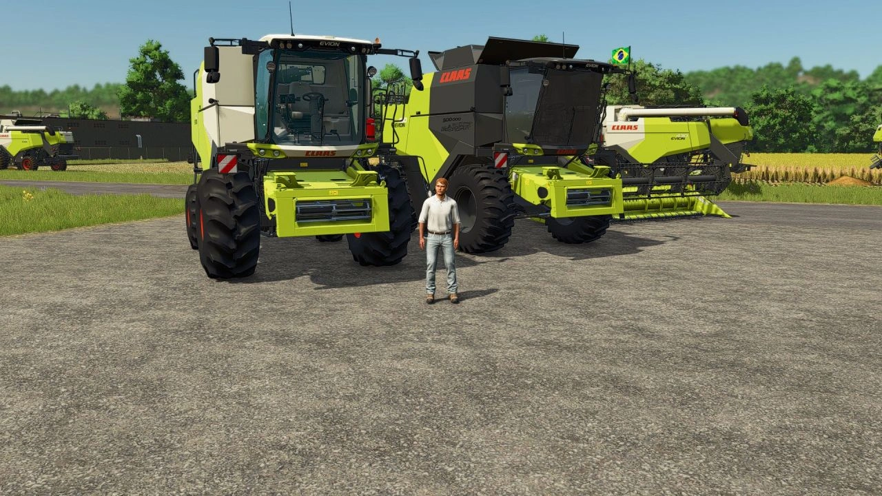 Комбайн Claas Evion 410-450 для Farming Simulator 25