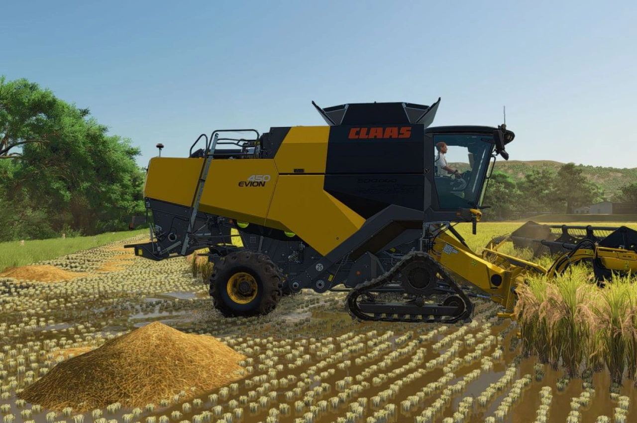 Комбайн Claas Evion 410-450 для Farming Simulator 25