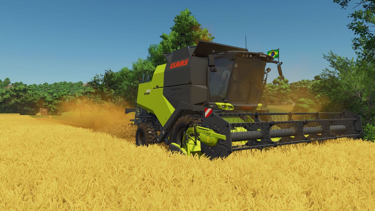 Комбайн Claas Evion 410-450 для Farming Simulator 25