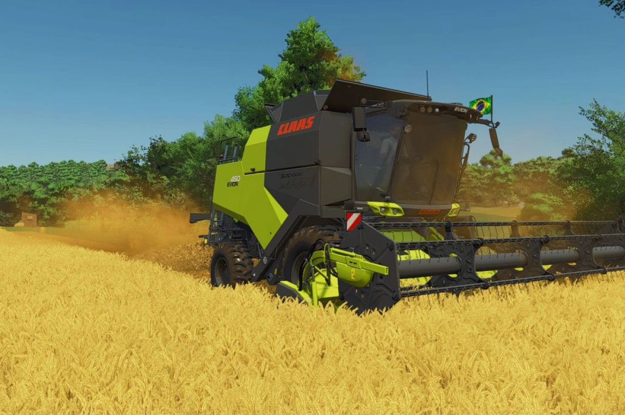 Комбайн Claas Evion 410-450 для Farming Simulator 25