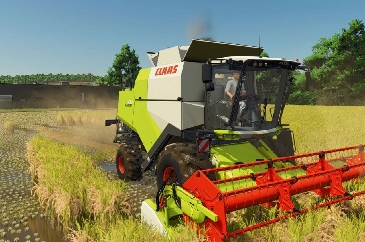Комбайн Claas Evion 410-450 для Farming Simulator 25