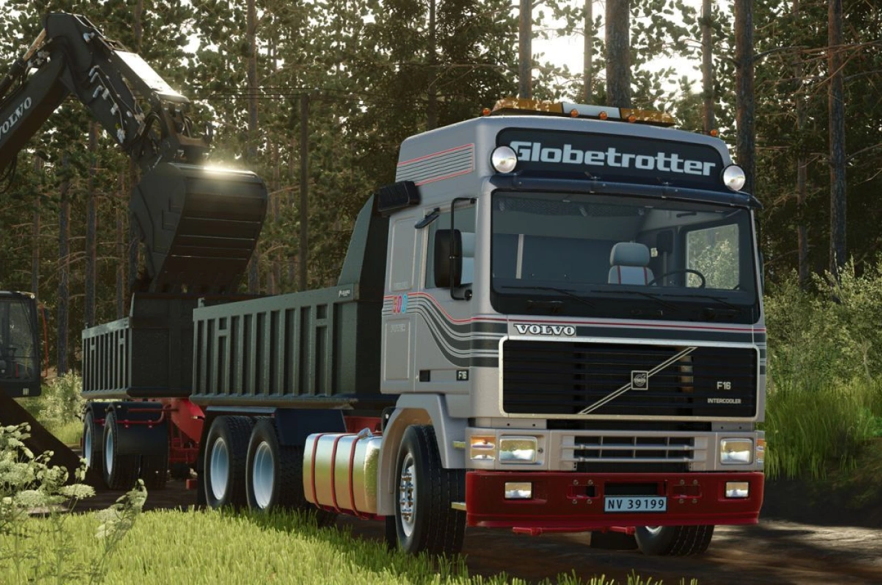 Вантажівка Volvo F16 Globetrotter для Farming Simulator 25