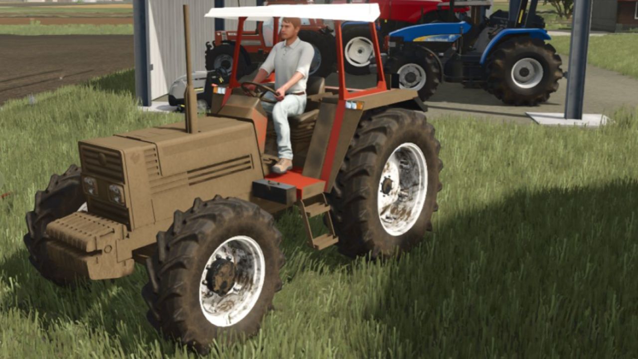 Трактор Fiatagri 70-90/80-90 No Cab Series для Farming Simulator 25