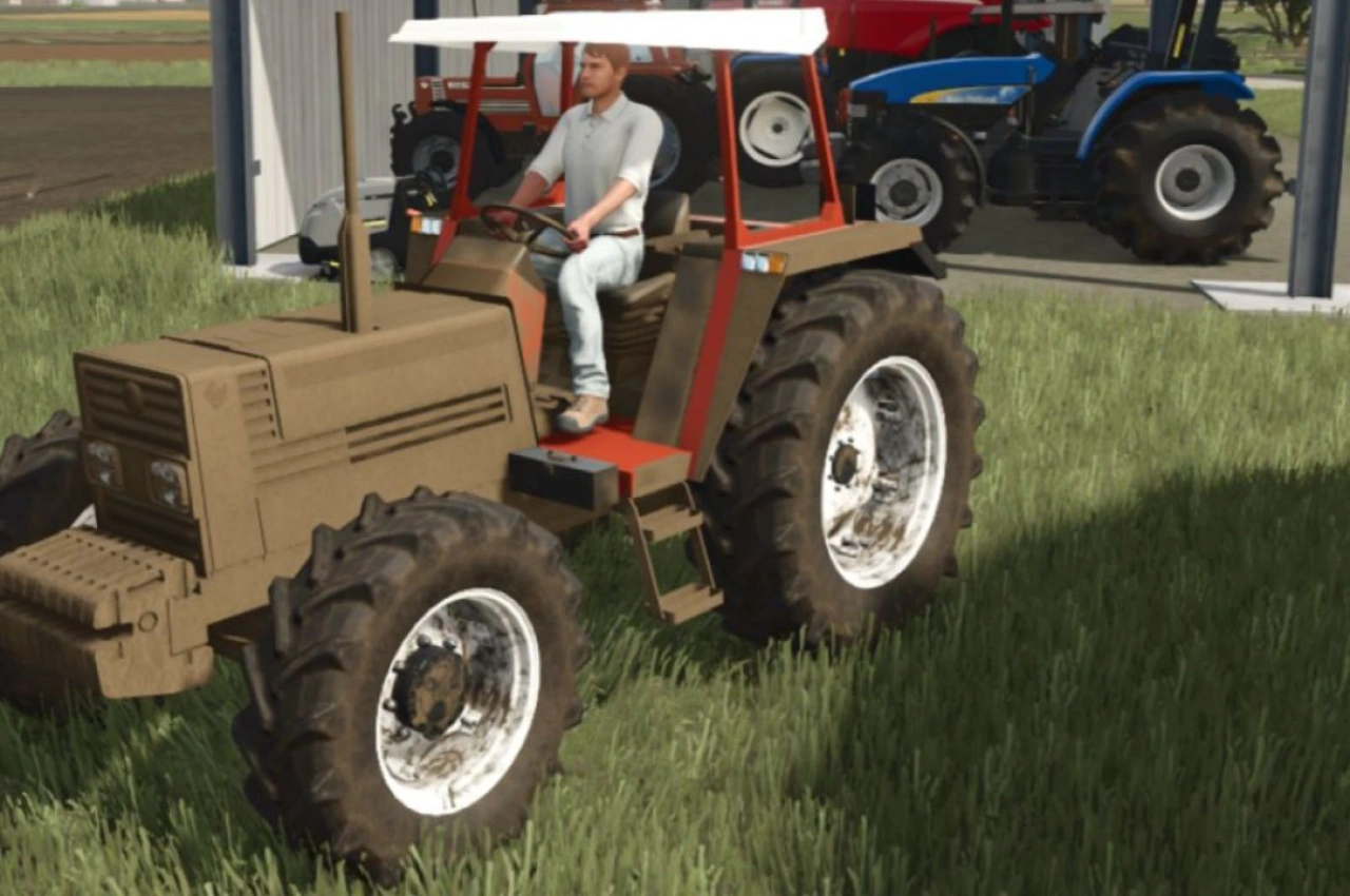 Трактор Fiatagri 70-90/80-90 No Cab Series для Farming Simulator 25