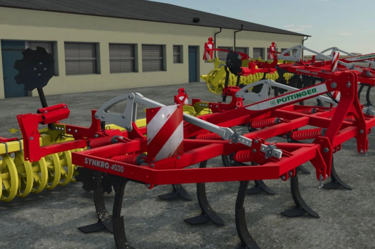 Культиватор Pöttinger Synkro 4030 для Farming Simulator 25