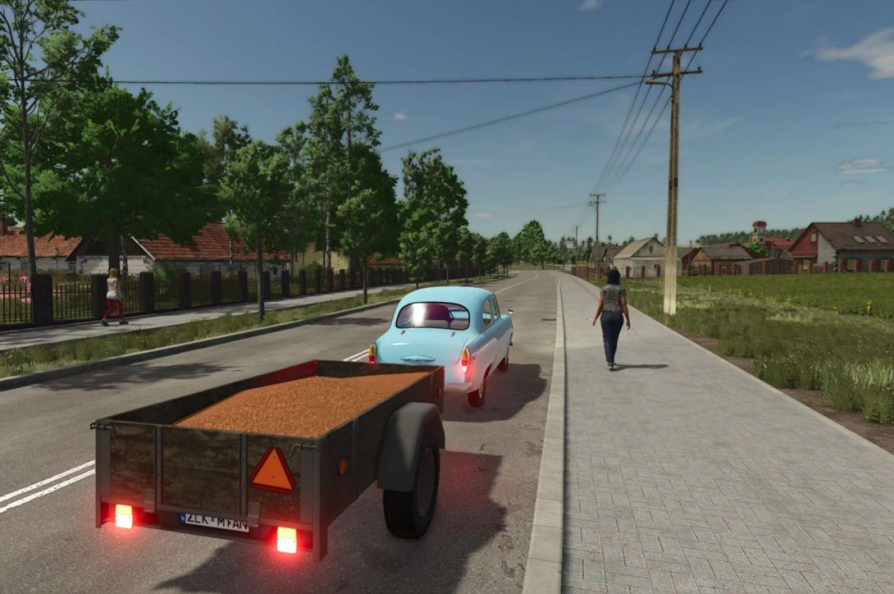 Причіп Old Car для Farming Simulator 25