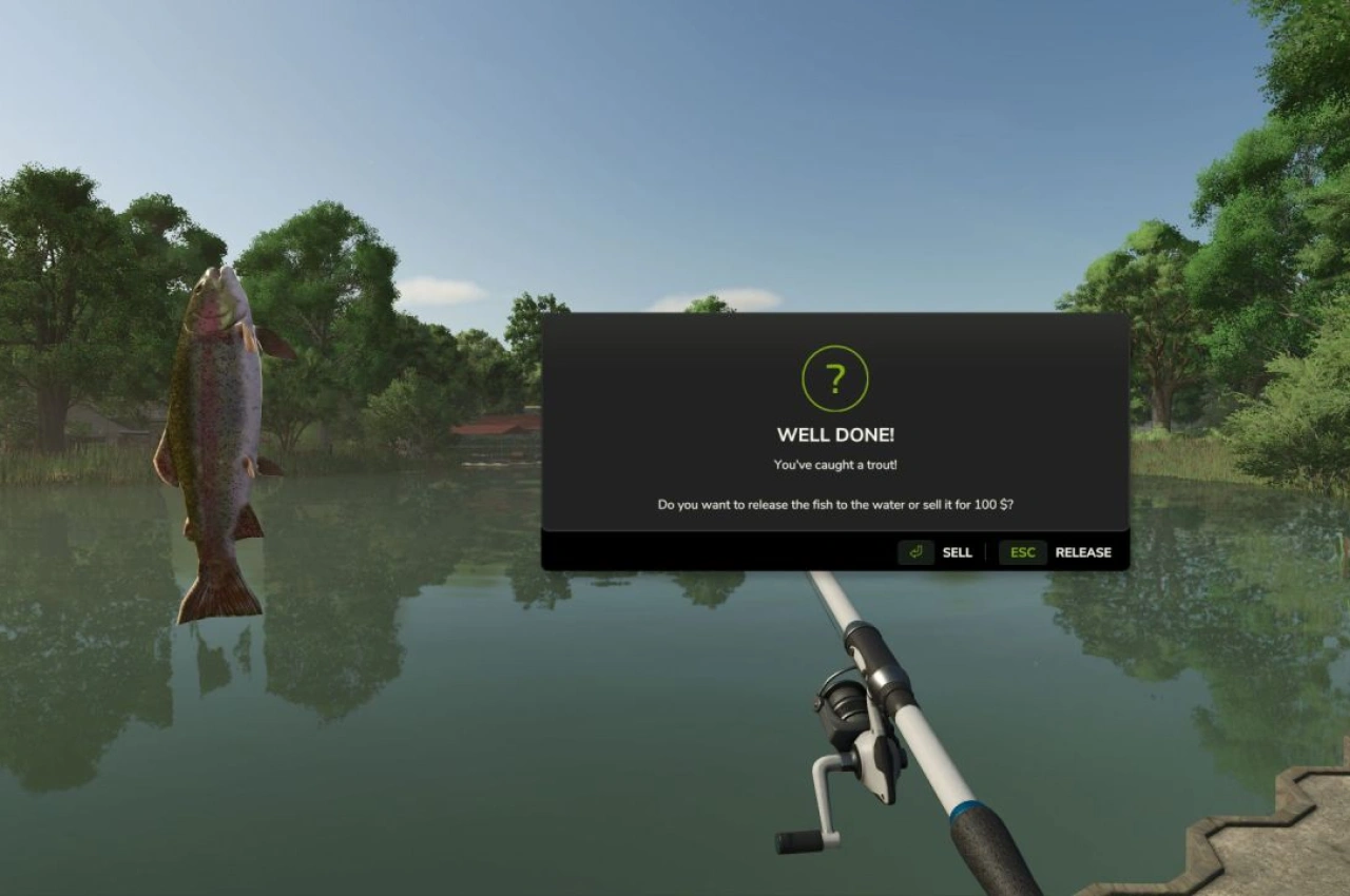 Швидка риболовля для Farming Simulator 25