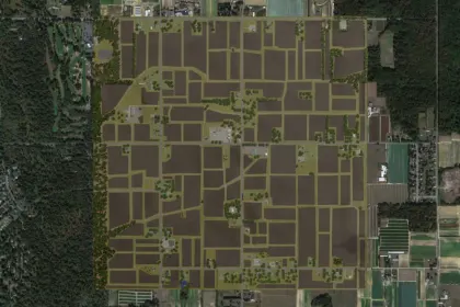 Реалістична USA Карта East Vineland, NJ (USA) для Farming Simulator 25 — 120 Полів і Виробництва