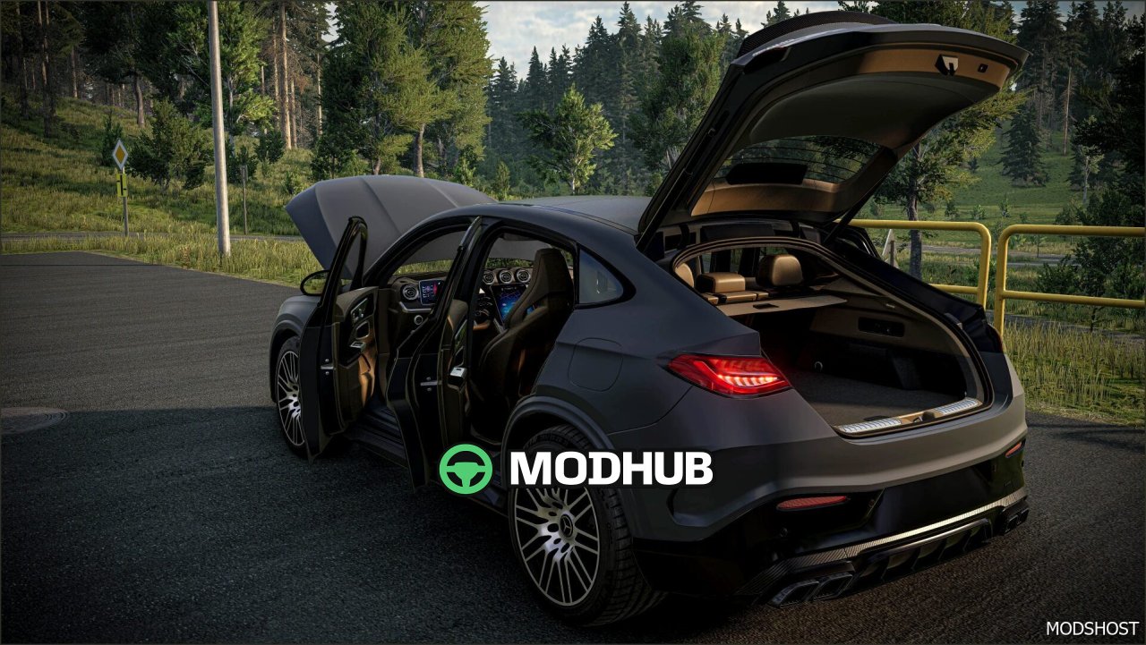 Auto Mercedes Benz GLC 63 Coupe 2024 V2.0 für BeamNG.drive