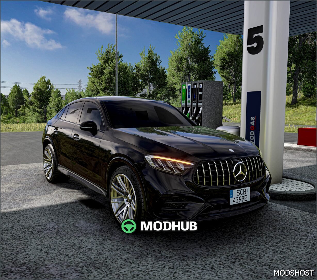 Auto Mercedes Benz GLC 63 Coupe 2024 V2.0 für BeamNG.drive