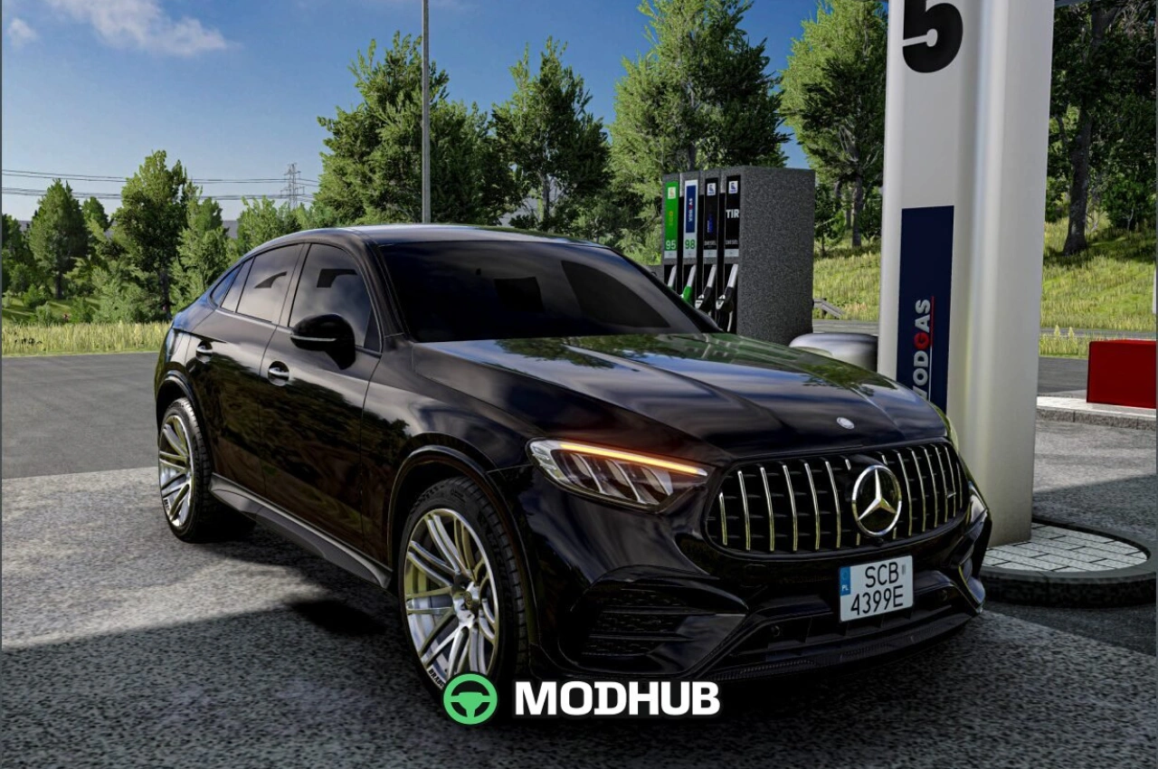 Автомобіль Mercedes Benz GLC 63 Coupe 2024 V2.0 для BeamNG.drive