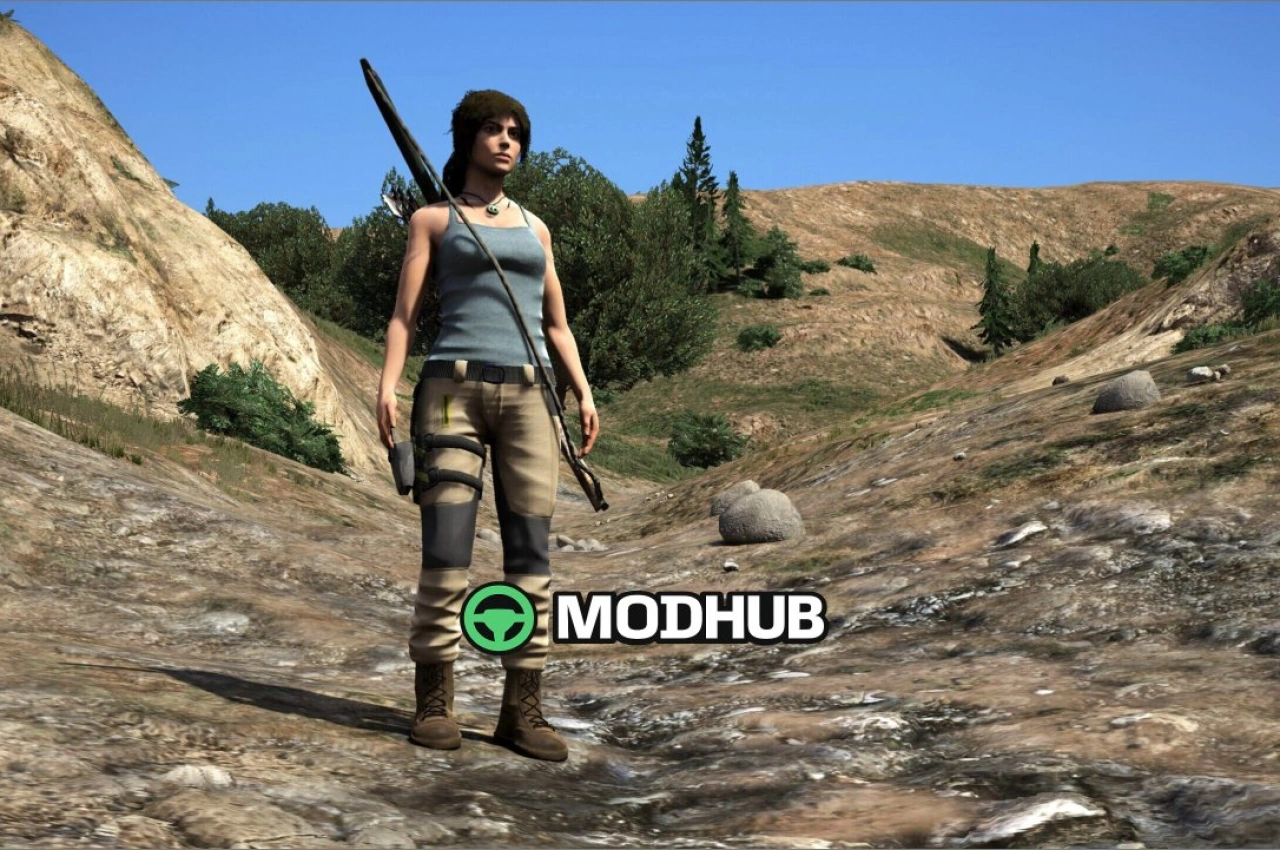 Мод персонажа Лара Крофт V2 для GTA 5