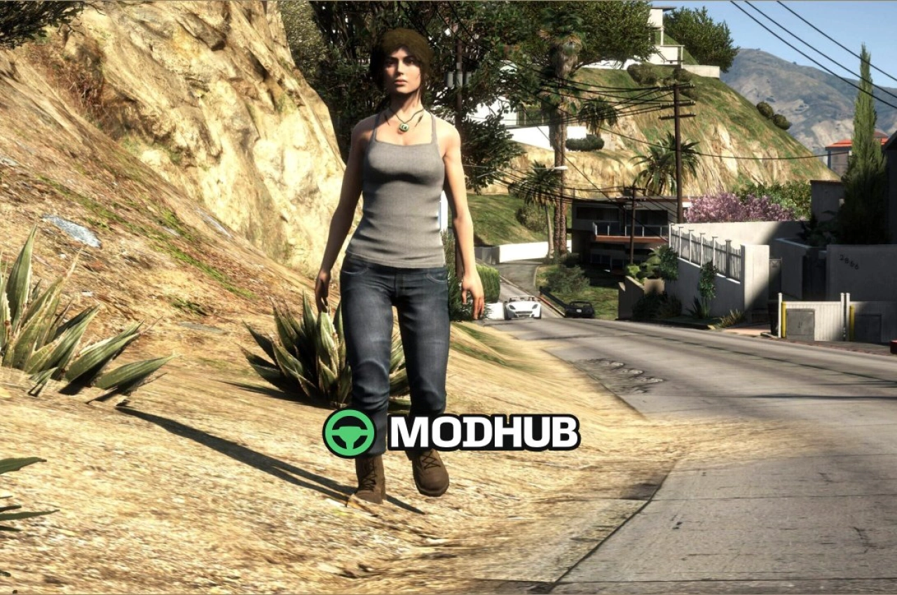 Мод персонажа Лара Крофт V2 для GTA 5