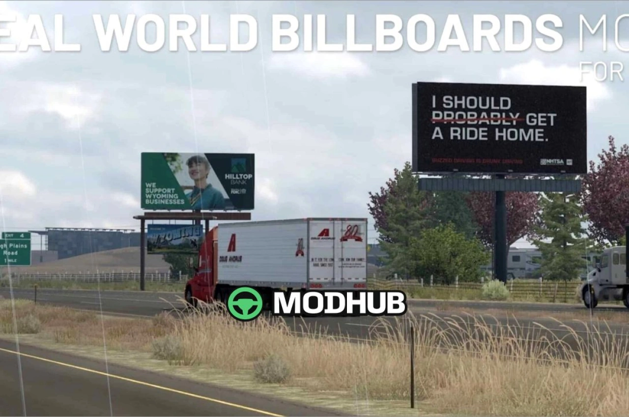 Білборди реального світу V2026.03.29 для American Truck Simulator