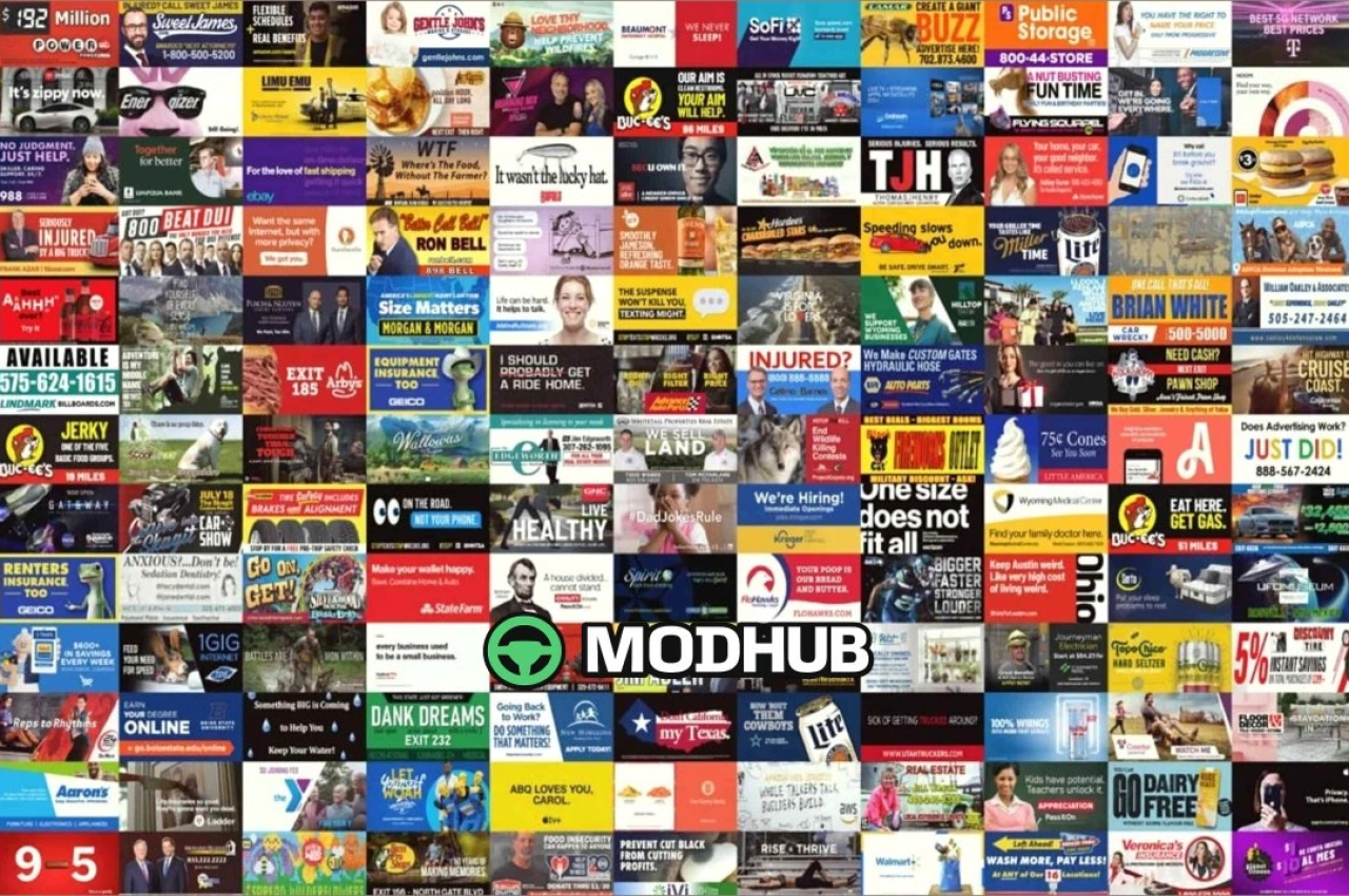 Білборди реального світу V2026.03.29 для American Truck Simulator