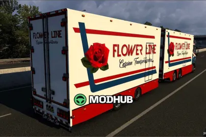 Truck Volvo FH16 Tandem Flower Line V4.0 for Euro Truck Simulator 2
