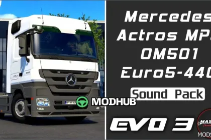 Sound Pack 2011 MB Actros MP3 440 OM501 for Euro Truck Simulator 2