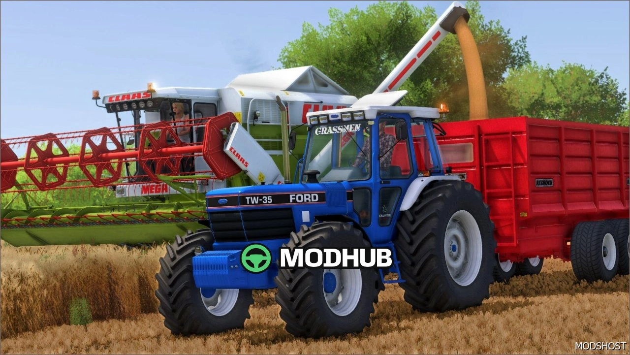 Трактор Ford TW35 Grassmen для Farming Simulator 25
