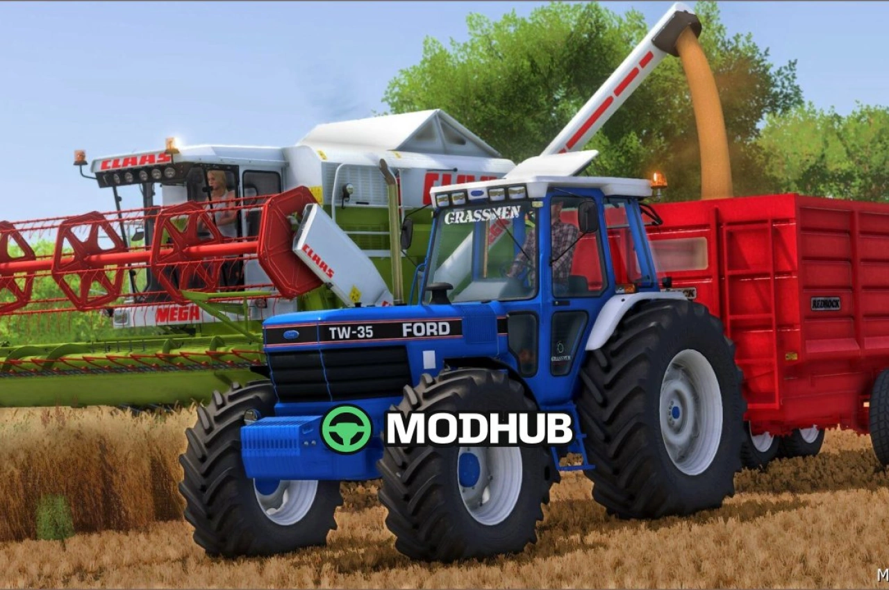 Трактор Ford TW35 Grassmen для Farming Simulator 25