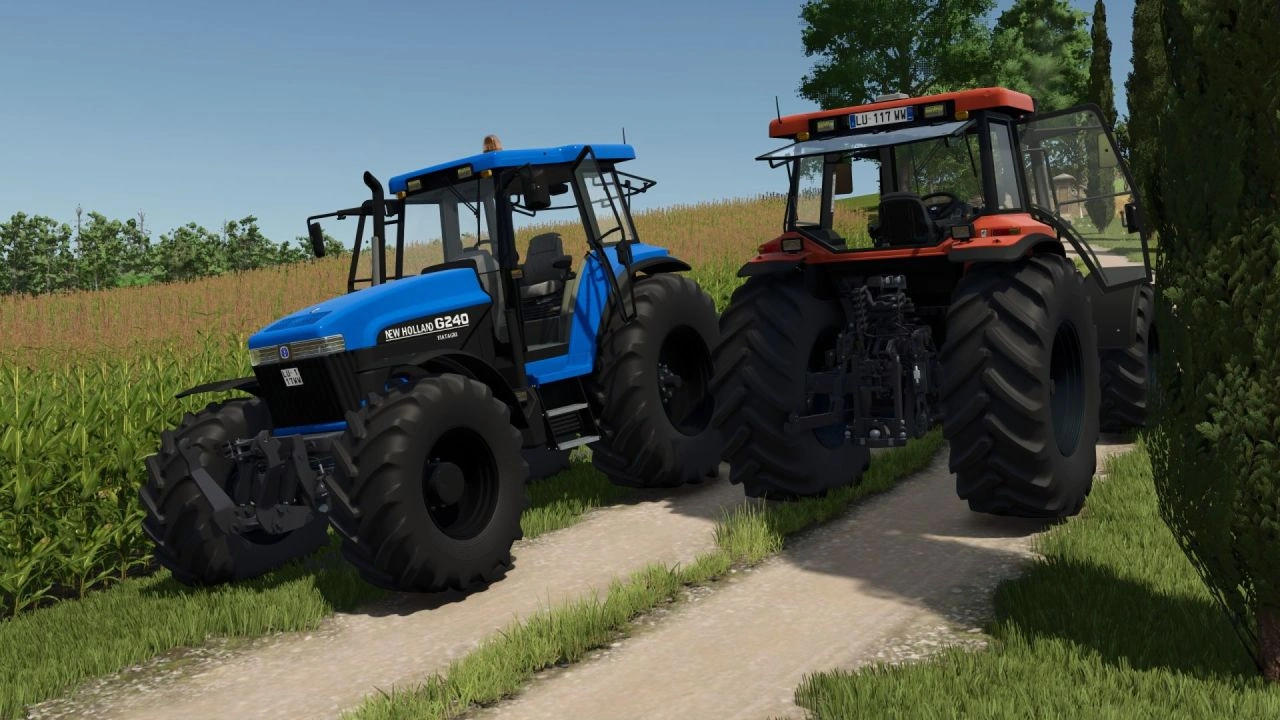 Трактор NH/Fiatagri 70 Series для Farming Simulator 25