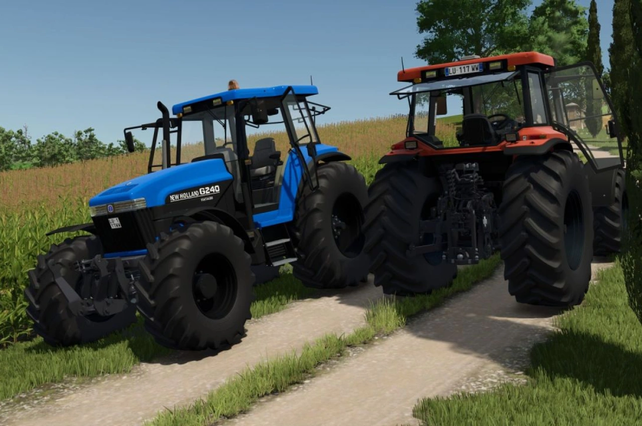 Трактор NH/Fiatagri 70 Series для Farming Simulator 25
