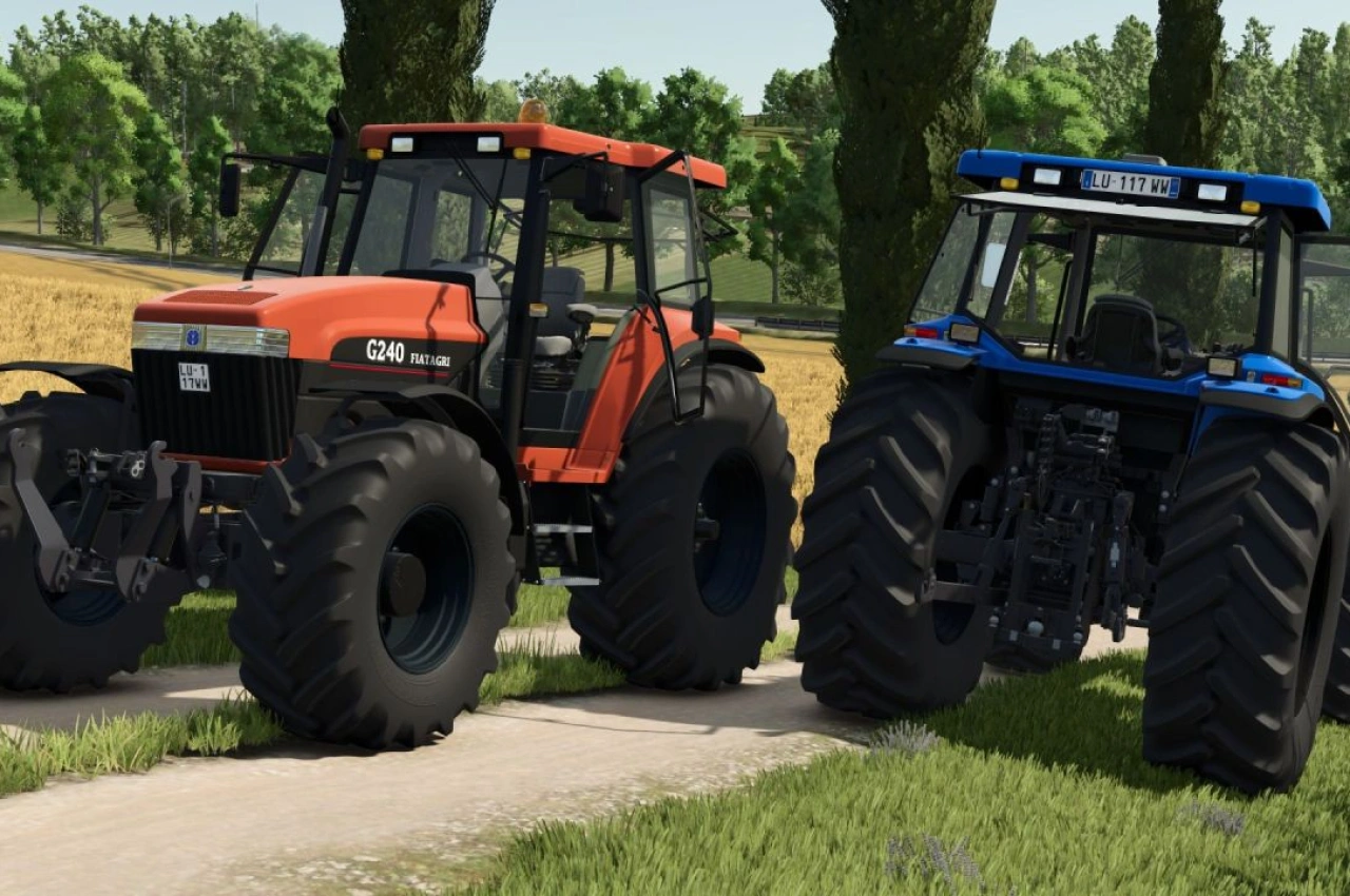 Трактор NH/Fiatagri 70 Series для Farming Simulator 25