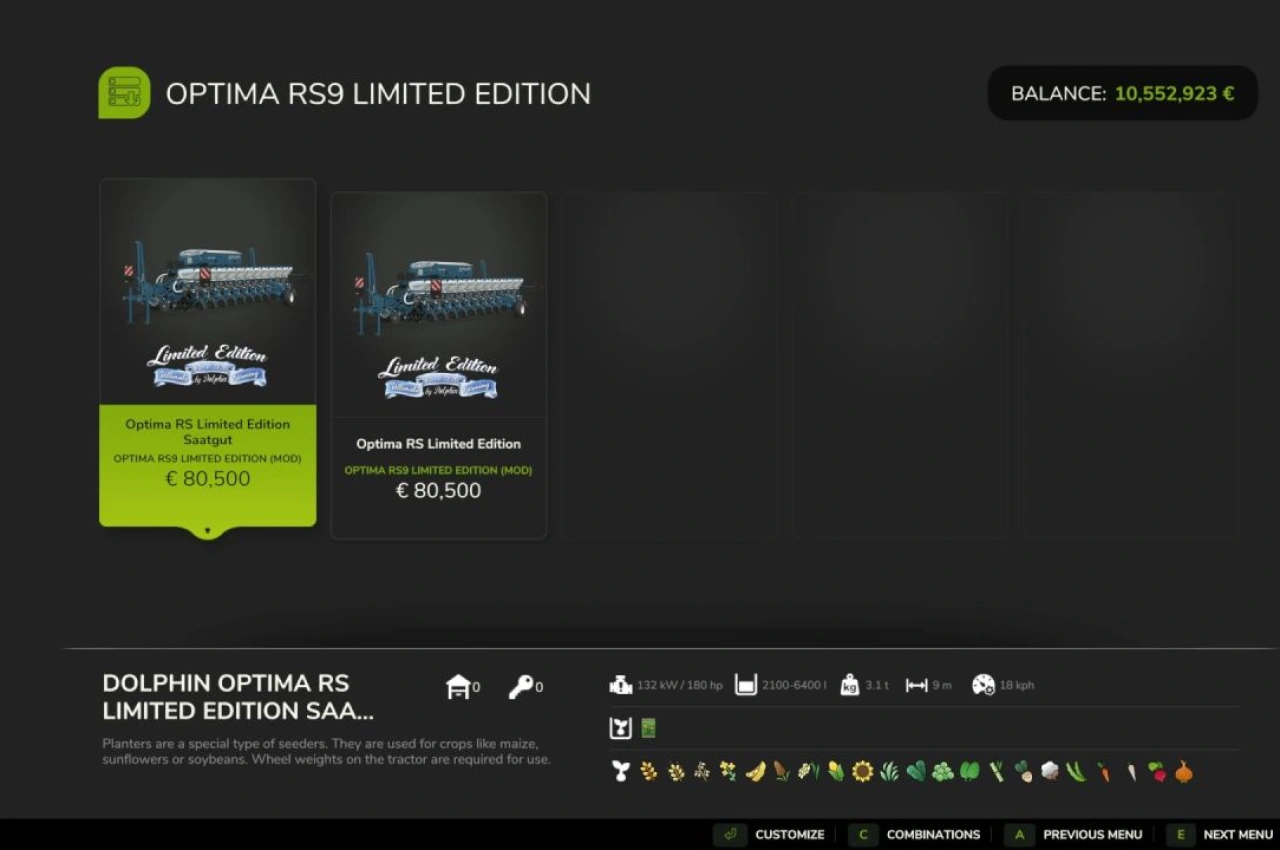Optima RS Limited Edition für Farming Simulator 25