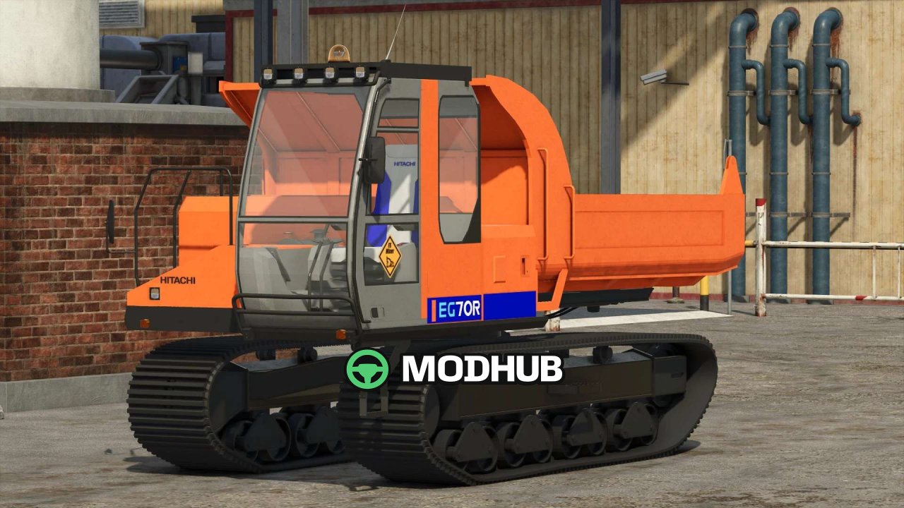 Mod für den neuen leistungsstarken Kettenkipper Hitachi EG 70R für FS25