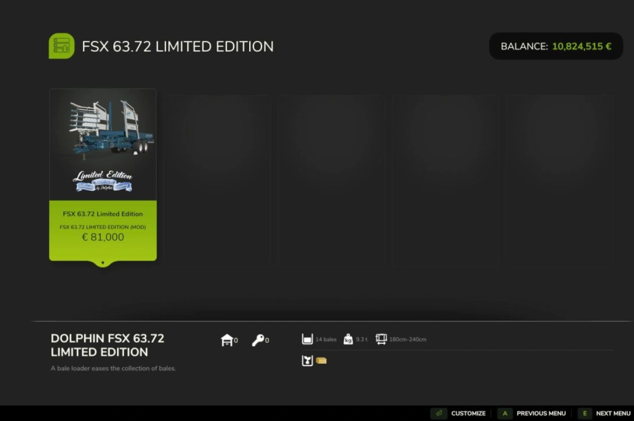 Трактор Arcusin FX63 Limited Edition для Farming Simulator 25