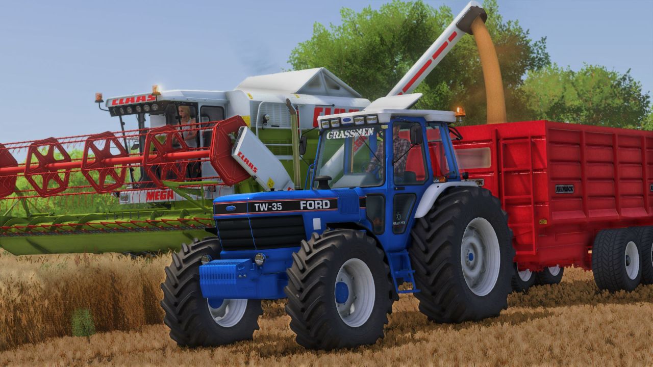 Трактор Ford TW35 GRASSMEN для Farming Simulator 25