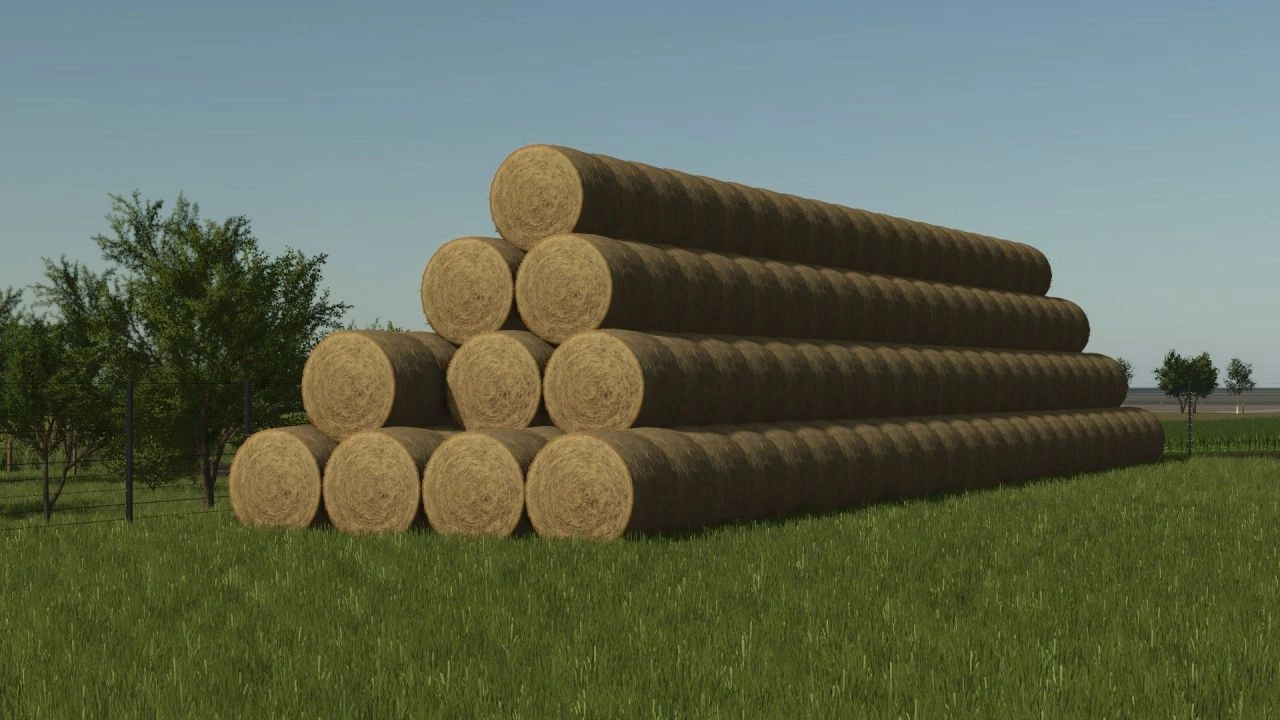 Silage/Straw Bale Stack for Farming Simulator 25