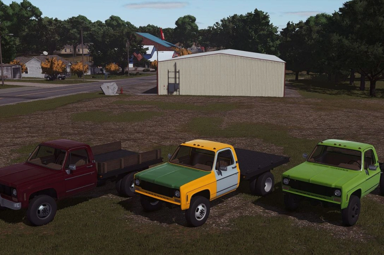 Вантажівка Chevrolet K30 1976 року для Farming Simulator 25