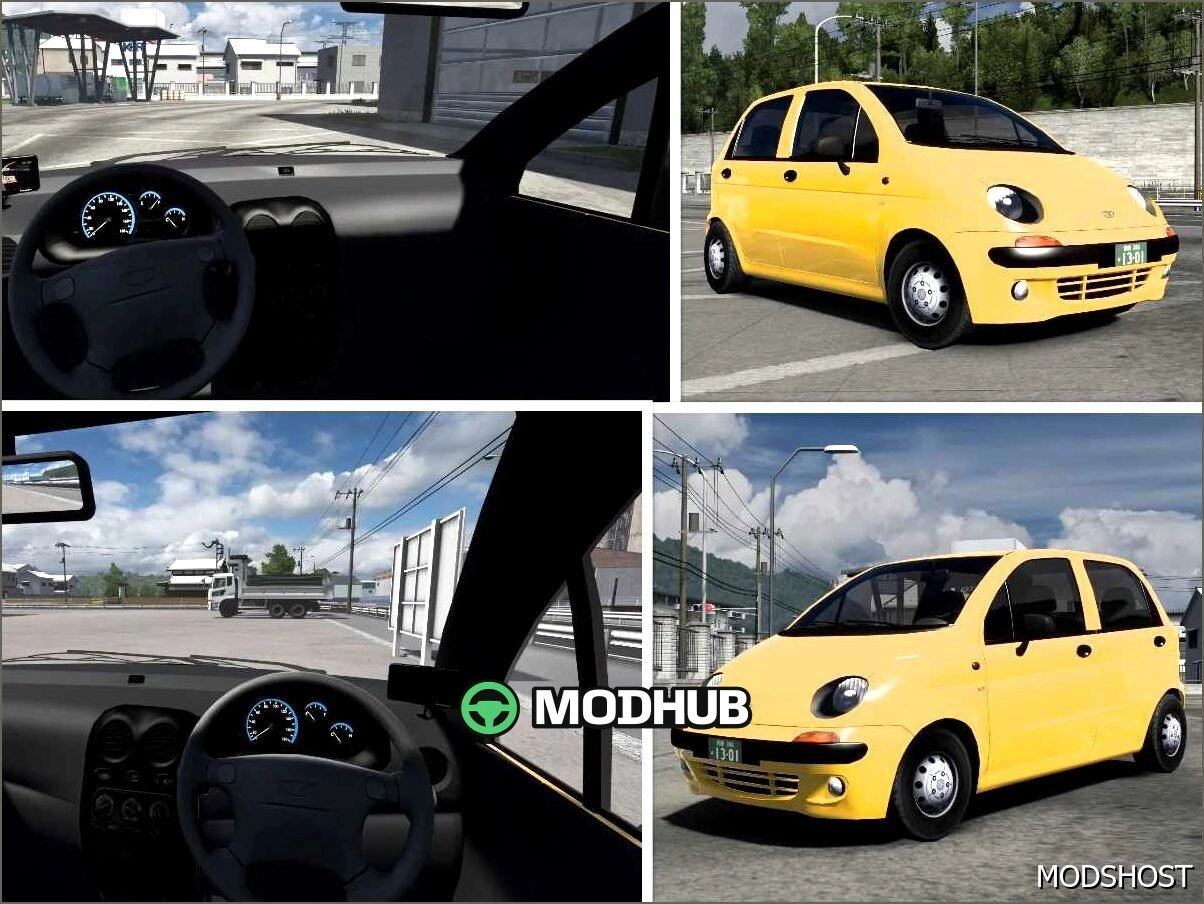 Автомобіль Daewoo Matiz 2002 для Euro Truck Simulator 2