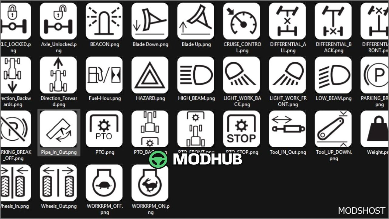 Пакет іконок Streamdeck для Farming Simulator 25