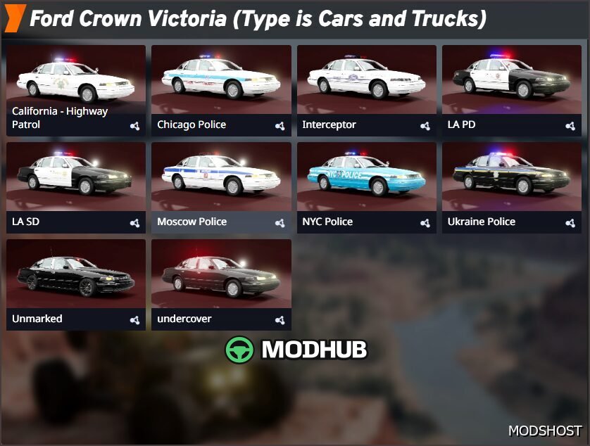 Поліцейські автомобілі American Pack для BeamNG.drive
