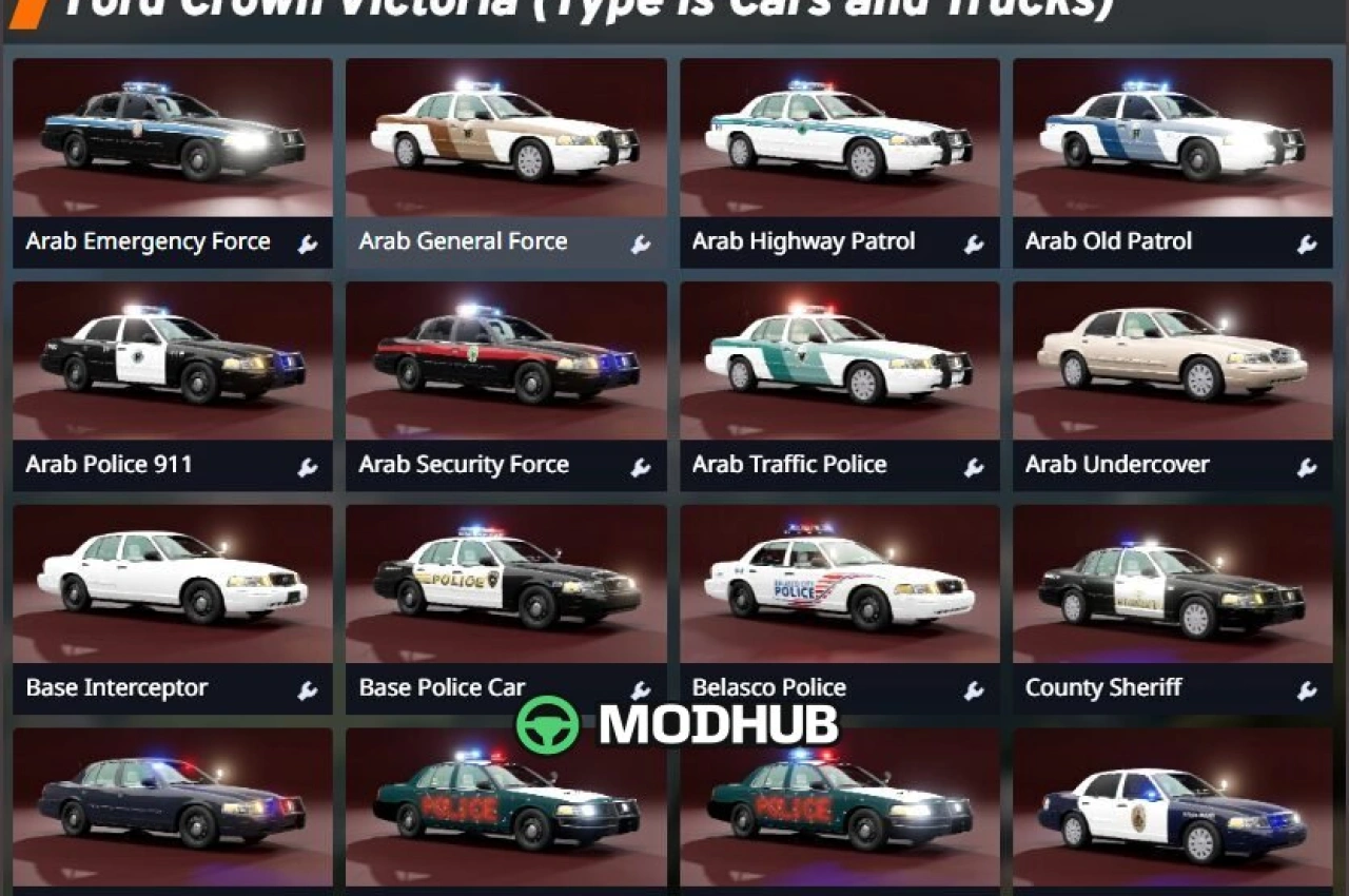 Поліцейські автомобілі American Pack для BeamNG.drive