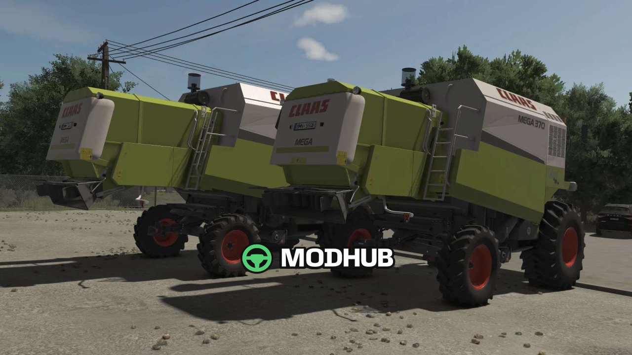 Мод на Легендарний Комбайн Claas Mega Pack 350/360/370 для FS25