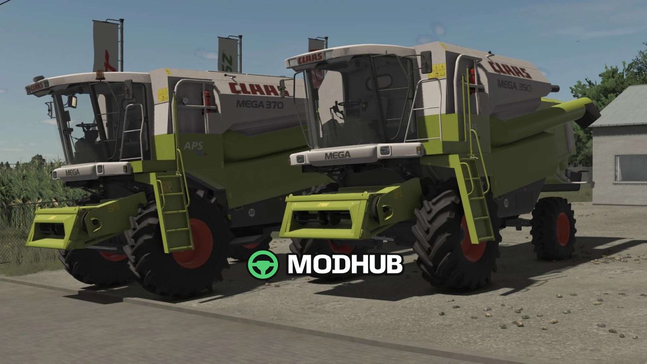 Мод на Легендарний Комбайн Claas Mega Pack 350/360/370 для FS25
