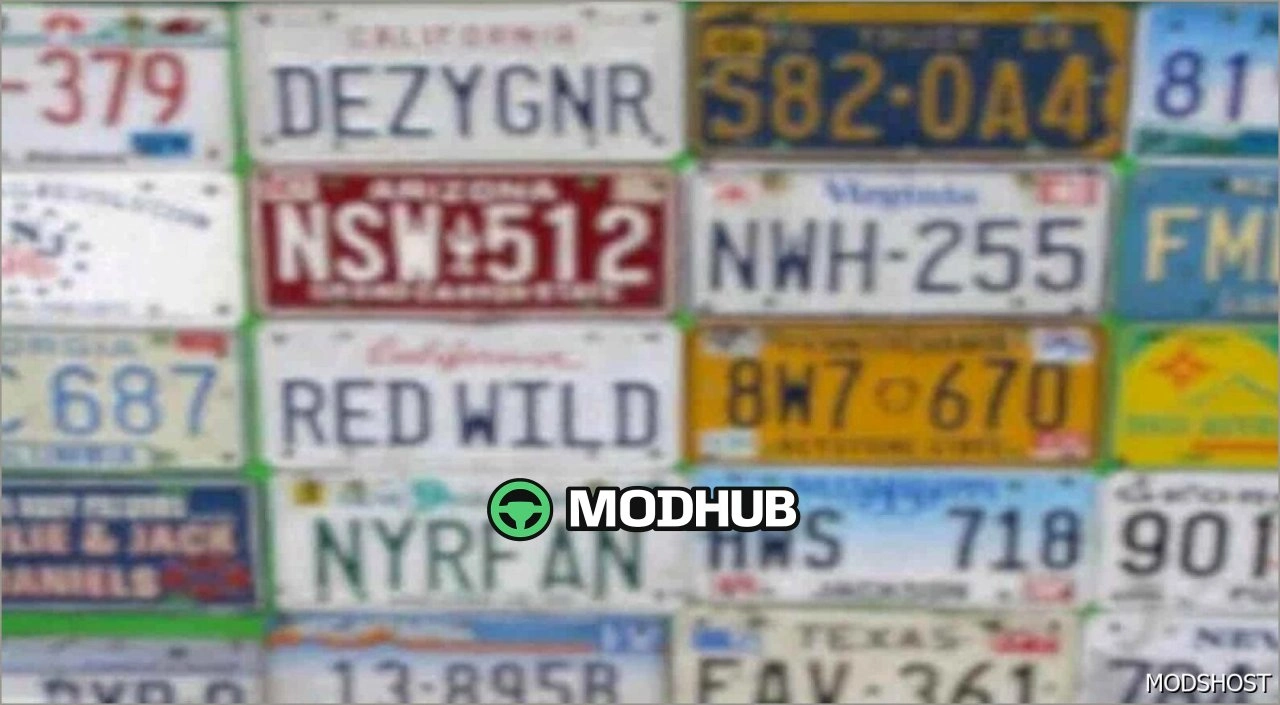 Номери автомобілів Newer V1.4 для American Truck Simulator