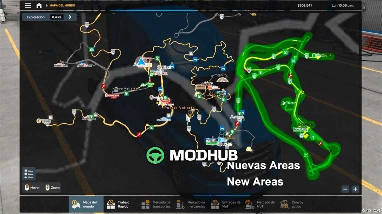 Карта Reforma Pacifico V4.13 для American Truck Simulator