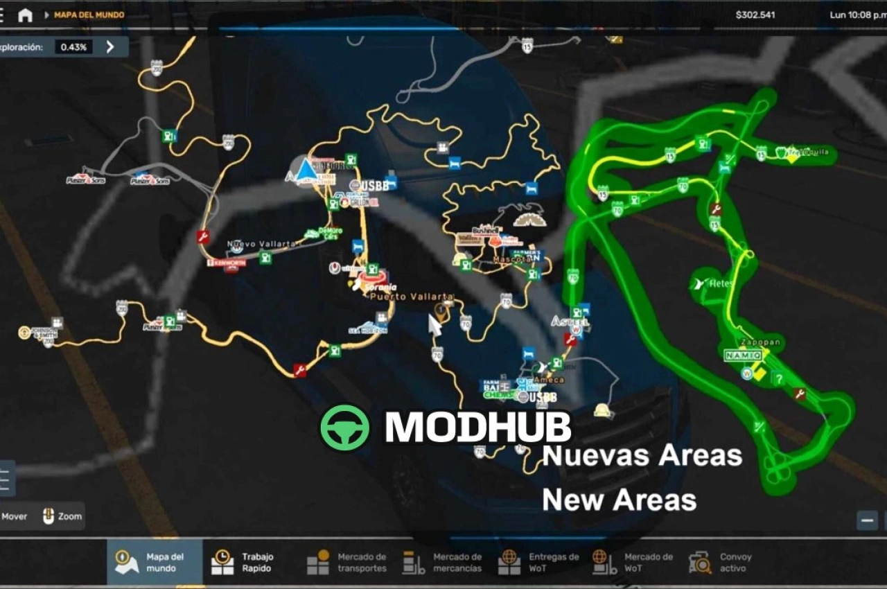 Карта Reforma Pacifico V4.13 для American Truck Simulator