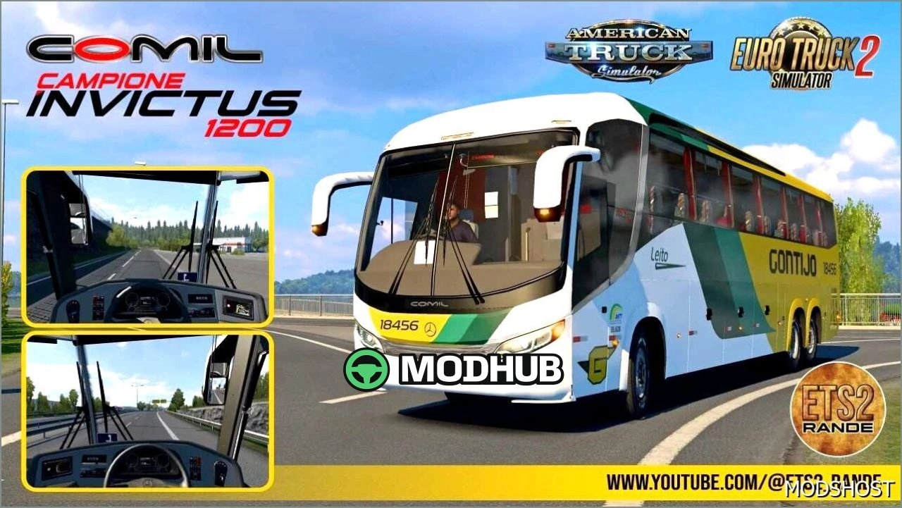Автобус Campione Invictus 1200 для Euro Truck Simulator 2